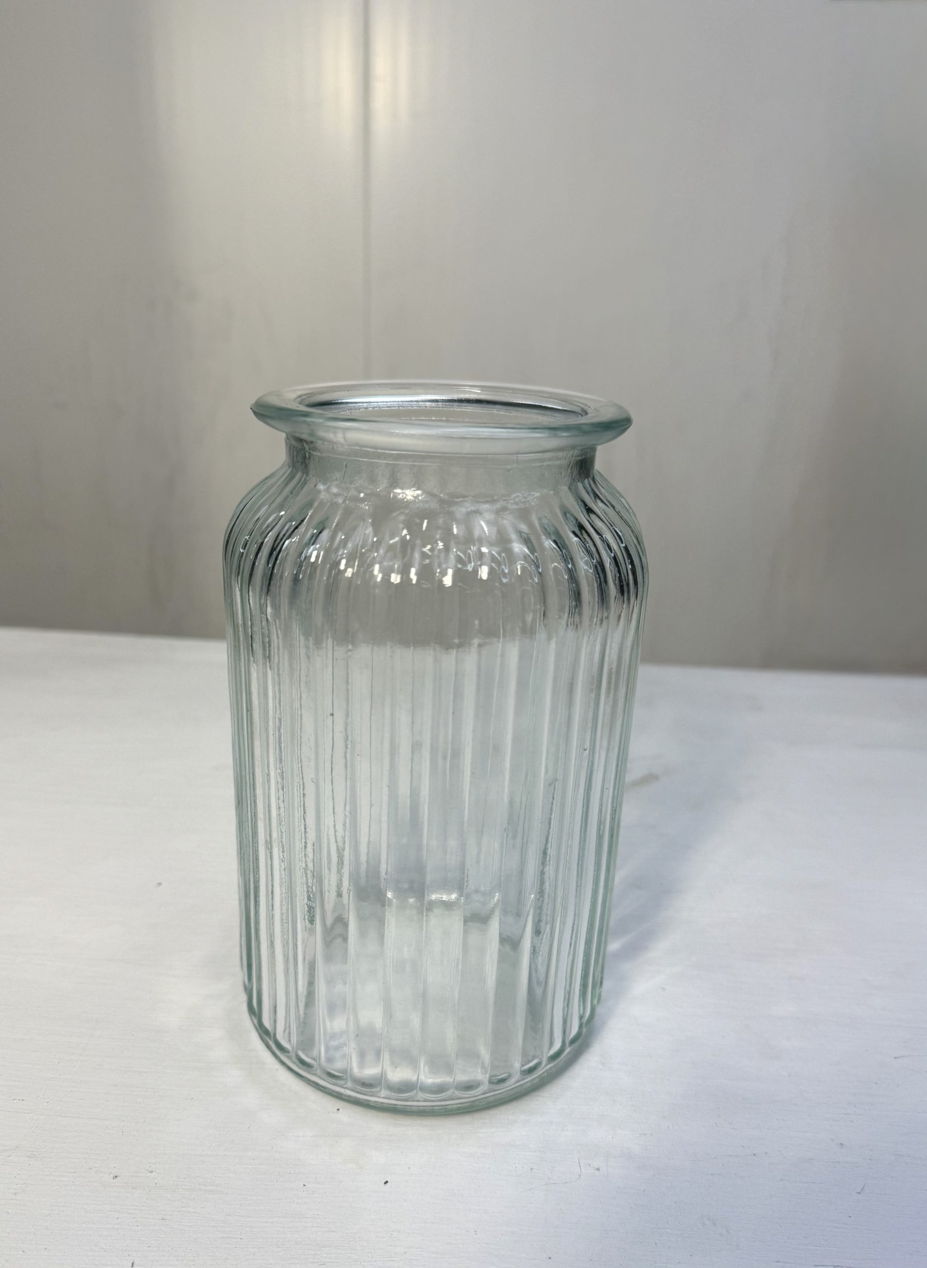 Jarrón de cristal para flores frescas