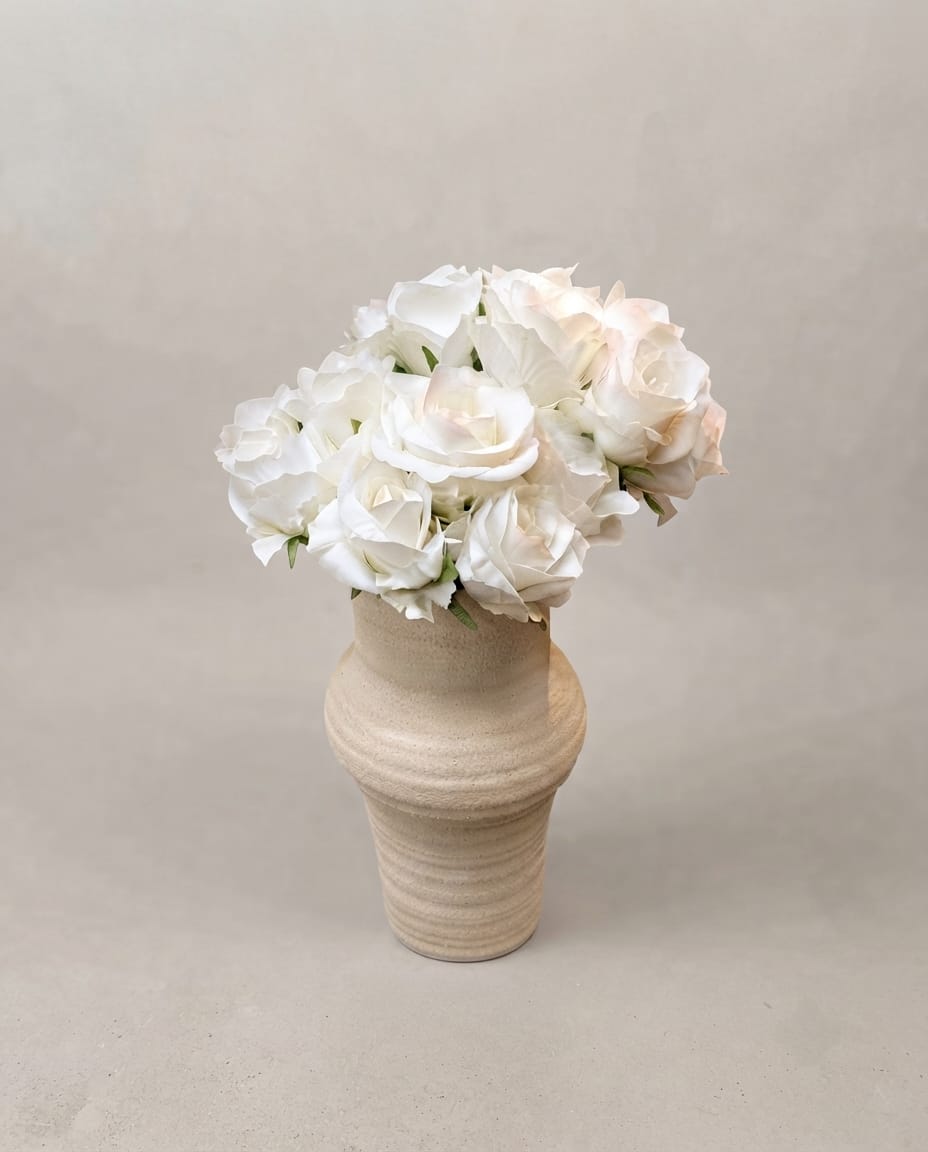 Ramo de 13 rosas artificiales Blancas